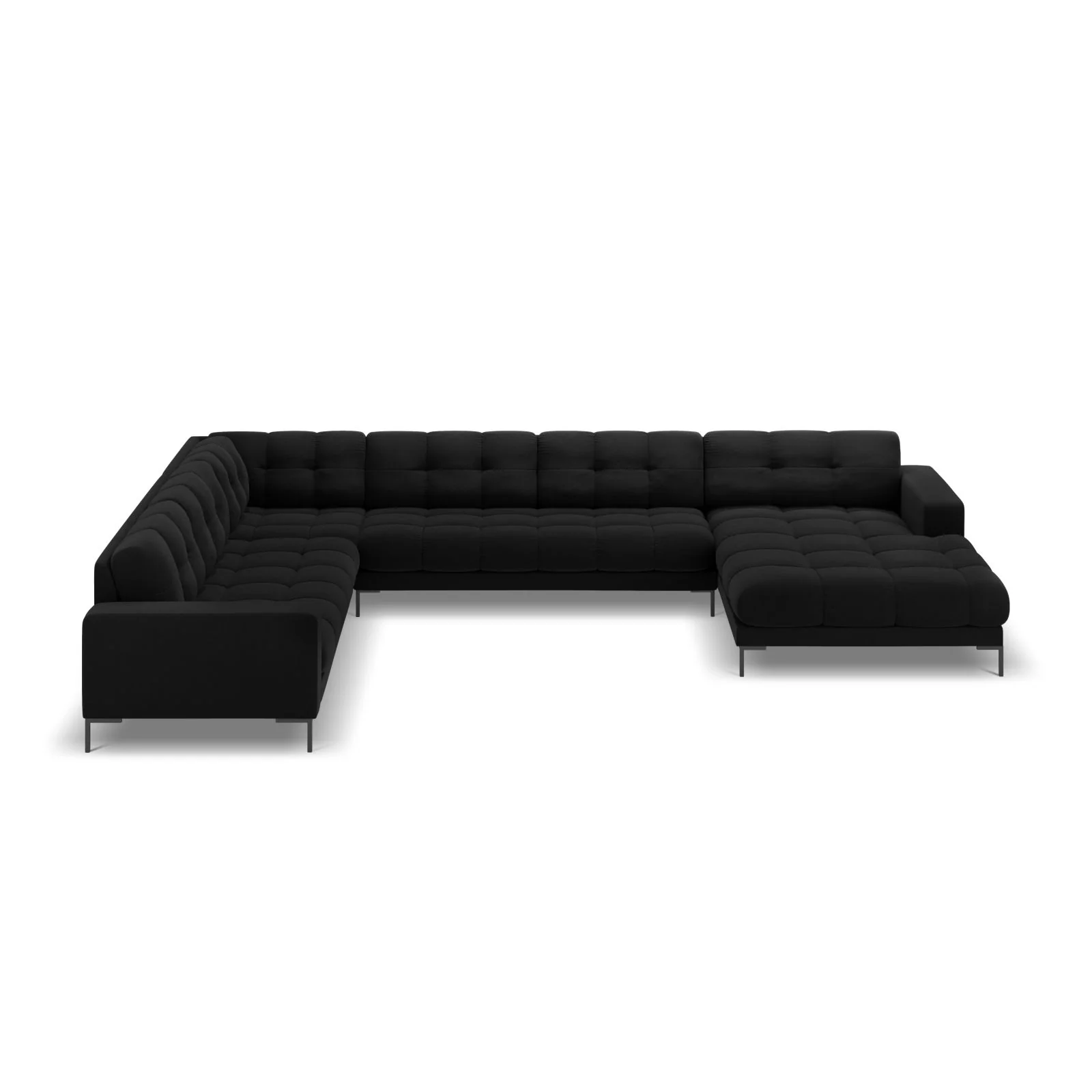 Bali 7-Sitzer Panorama Ecksofa, Linke Seite, aus Samt, 327x256x75 cm - Image 105