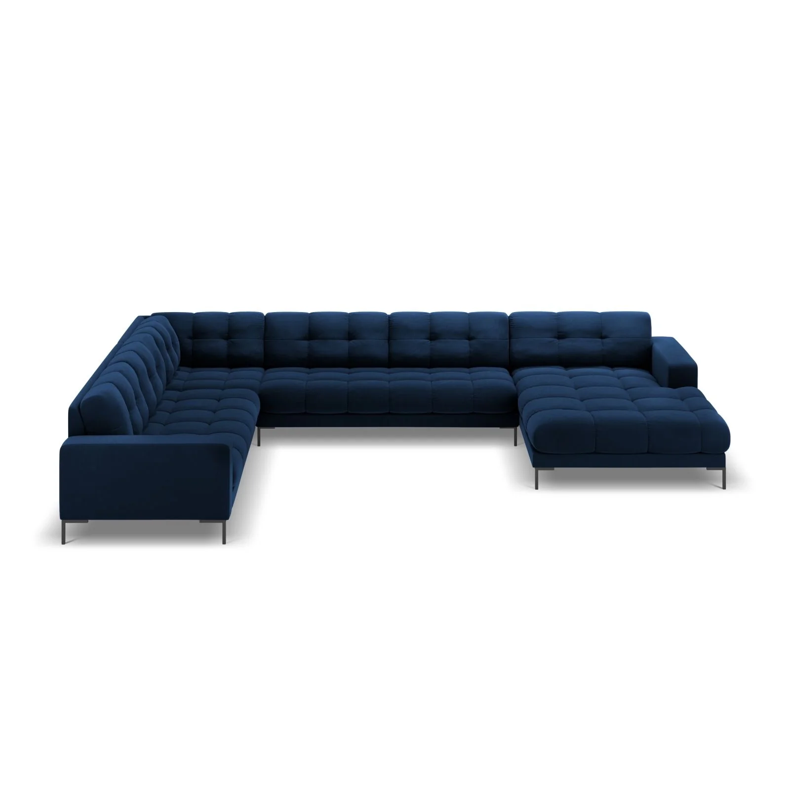 Bali 7-Sitzer Panorama Ecksofa, Linke Seite, aus Samt, 327x256x75 cm - Image 147