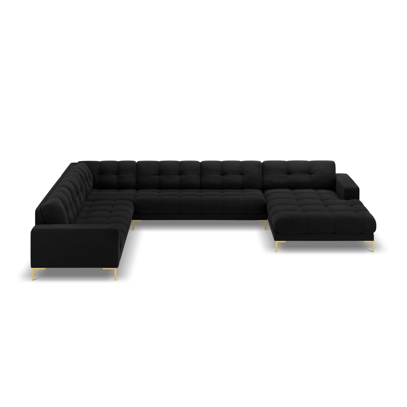 Bali 7-Sitzer Panorama Ecksofa, Linke Seite, aus Samt, 327x256x75 cm - Image 27