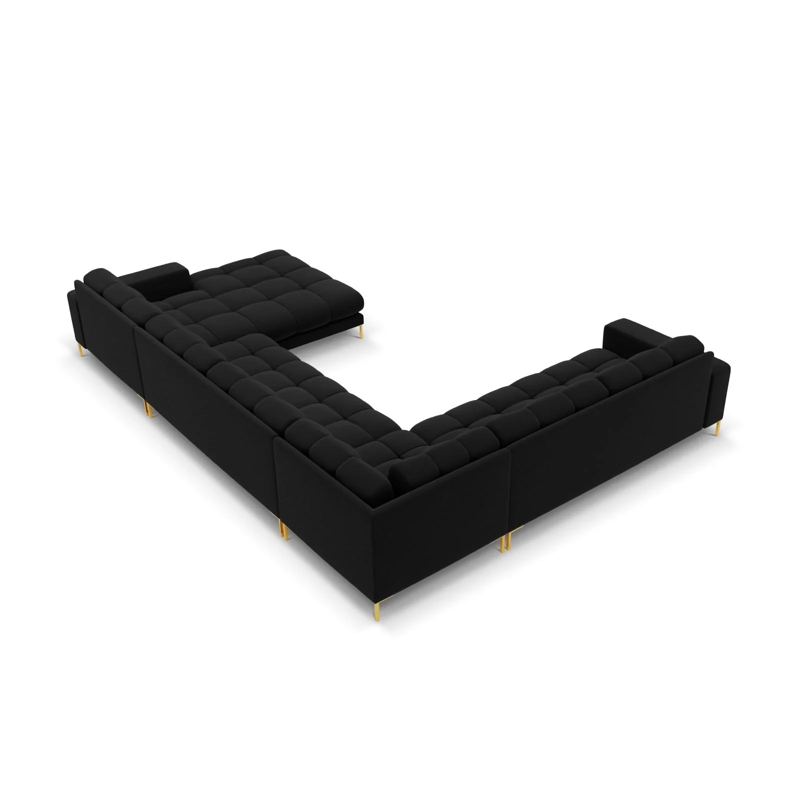 Bali 7-Sitzer Panorama Ecksofa, Linke Seite, aus Samt, 327x256x75 cm - Image 28