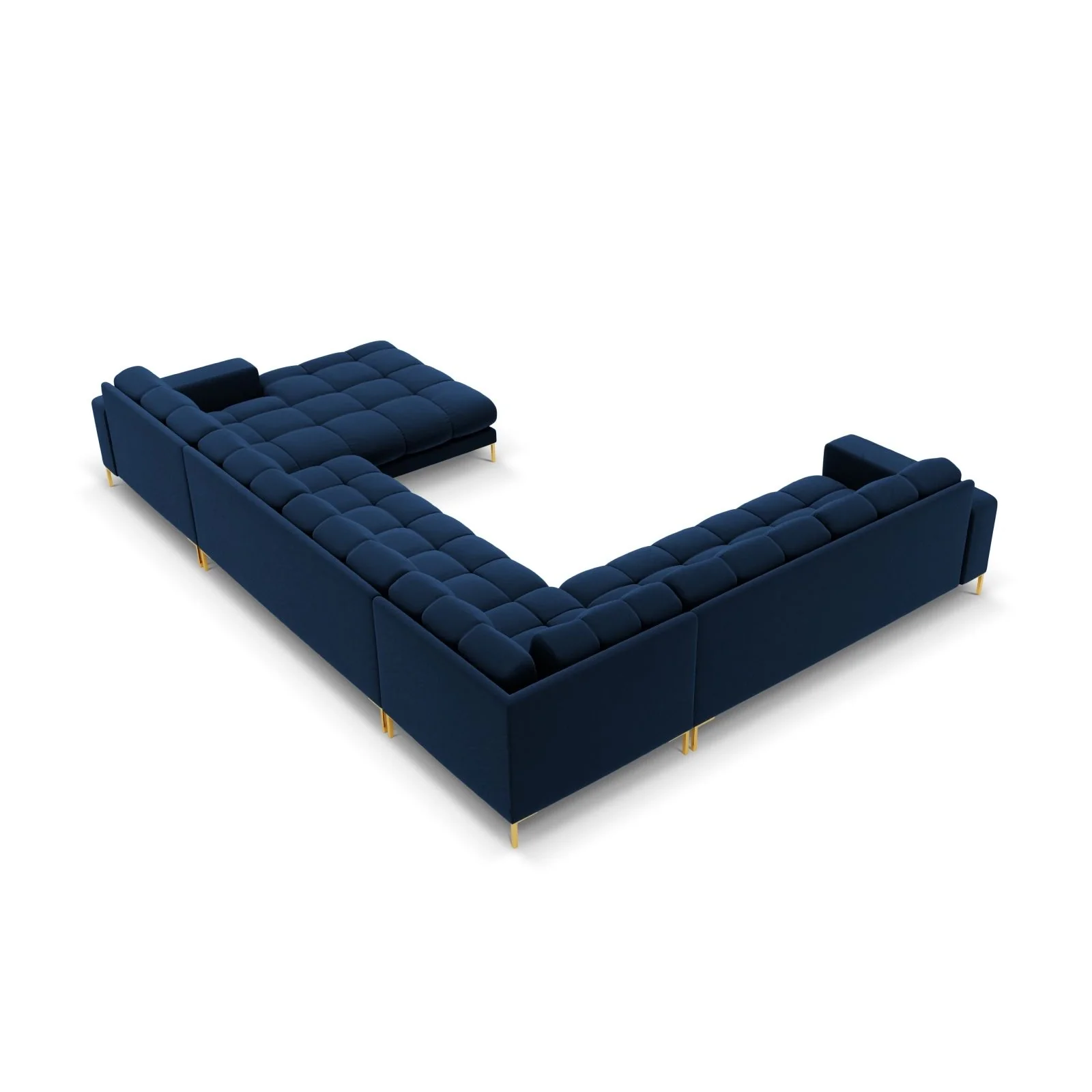 Bali 7-Sitzer Panorama Ecksofa, Linke Seite, aus Samt, 327x256x75 cm - Image 70
