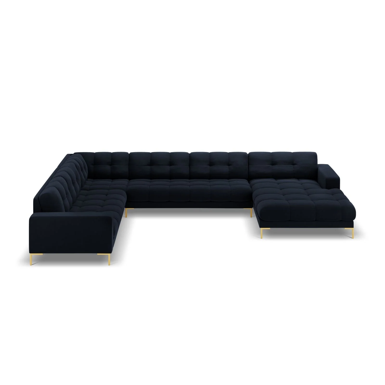 Bali 7-Sitzer Panorama Ecksofa, Linke Seite, aus Samt, 327x256x75 cm - Image 75