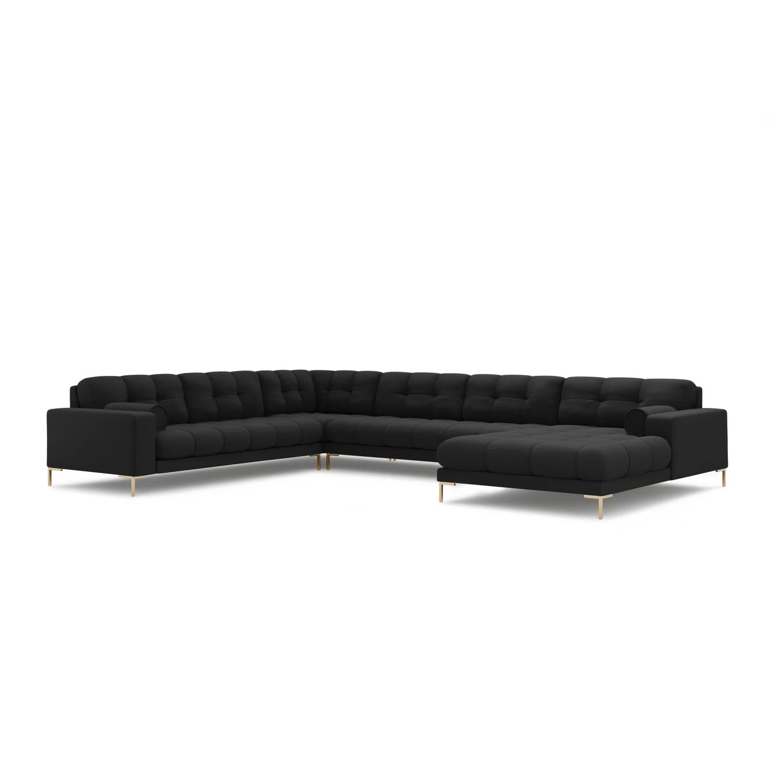 Bali 7-Sitzer Panorama Ecksofa, Linke Seite, aus Strukturstoff, 327x256x75 cm - Image 16