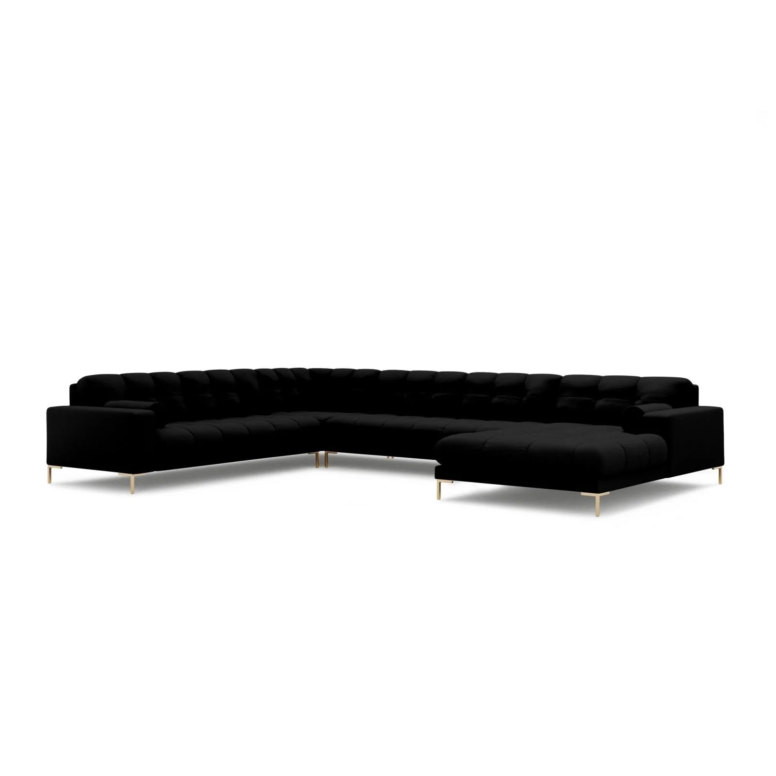 Bali 7-Sitzer Panorama Ecksofa, Linke Seite, aus Strukturstoff, 327x256x75 cm - Image 20