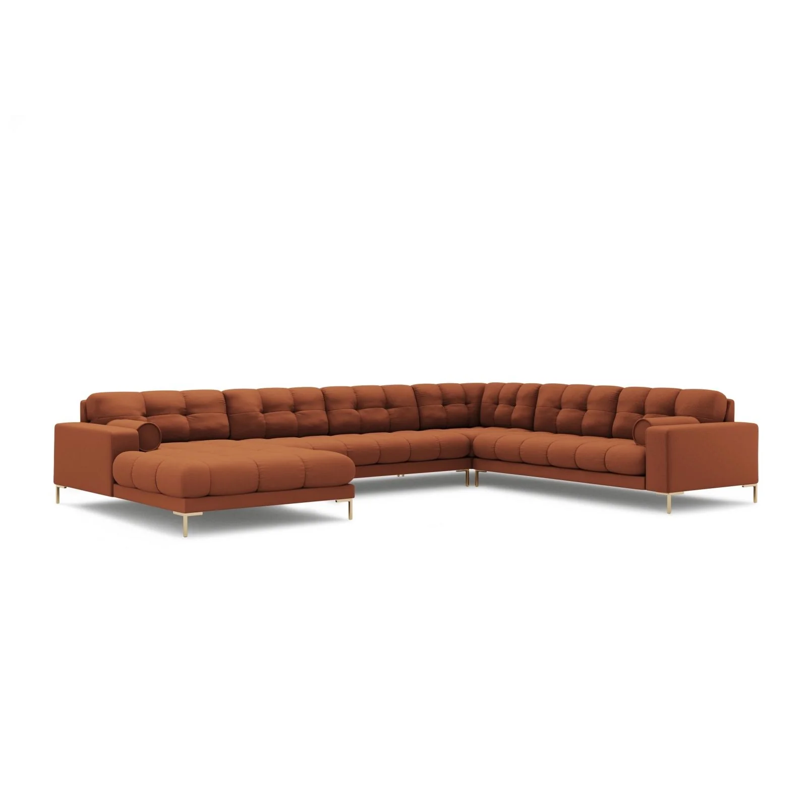 Bali 7-Sitzer Panorama Ecksofa, Rechte Seite, aus Strukturstoff, 327x256x75 cm - Image 32
