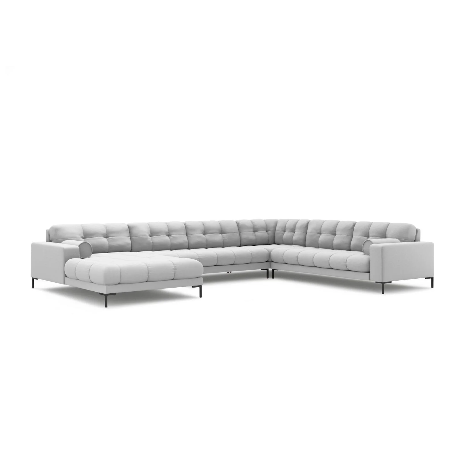 Bali 7-Sitzer Panorama Ecksofa, Rechte Seite, aus Strukturstoff, 327x256x75 cm - Image 46