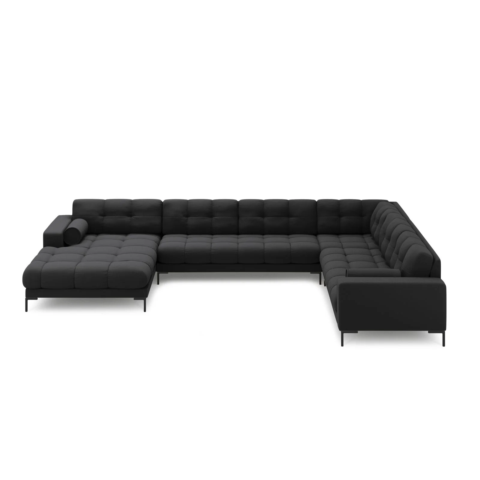 Bali 7-Sitzer Panorama Ecksofa, Rechte Seite, aus Strukturstoff, 327x256x75 cm - Image 48