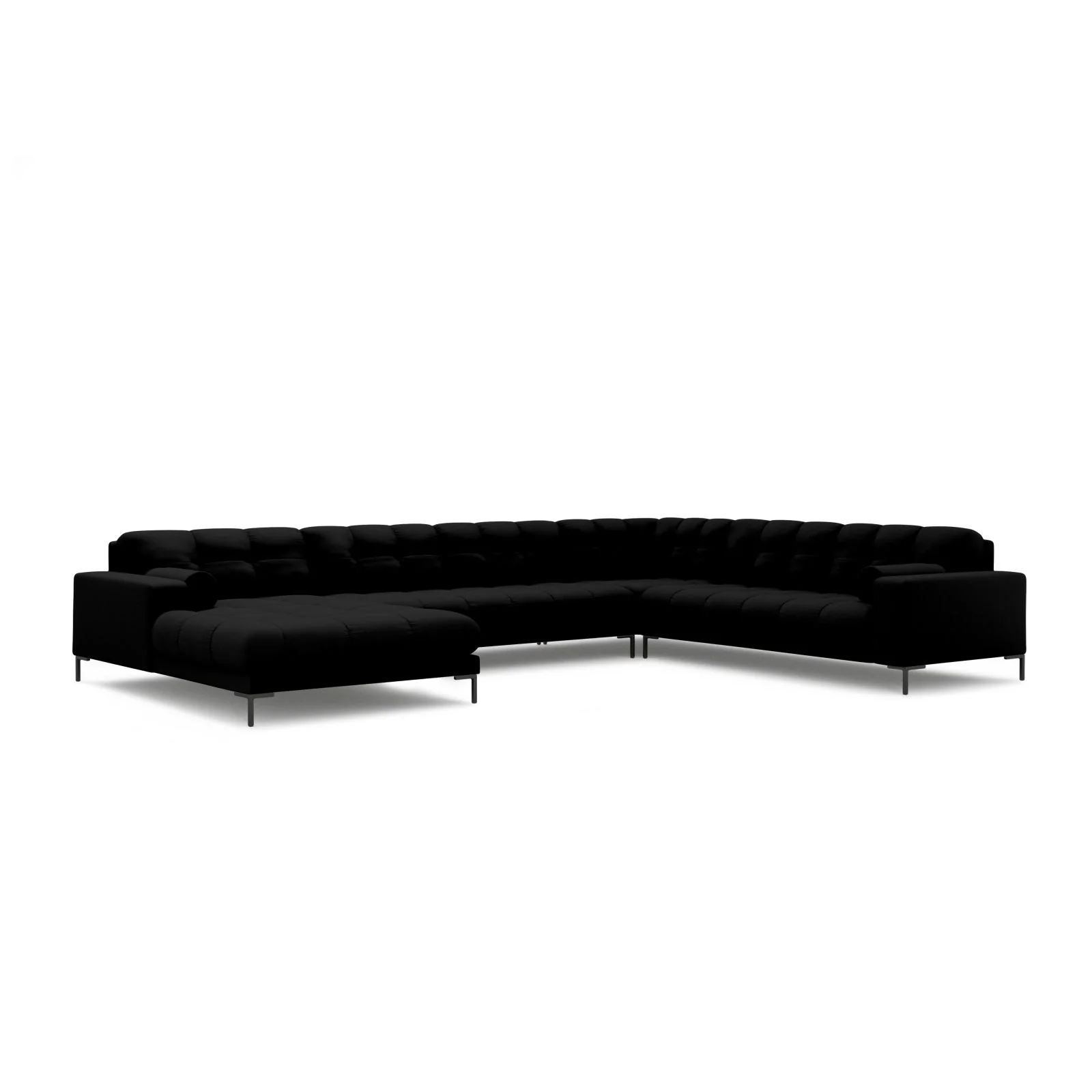 Bali 7-Sitzer Panorama Ecksofa, Rechte Seite, aus Strukturstoff, 327x256x75 cm - Image 56