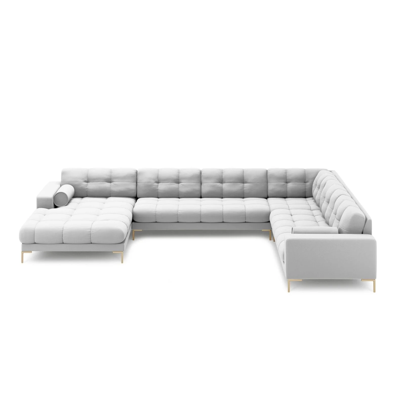 Bali 7-Sitzer Panorama Ecksofa, Rechte Seite, aus Strukturstoff, 327x256x75 cm - Image 9
