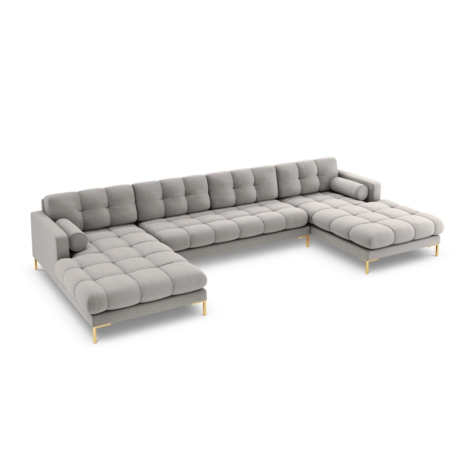Bali 7-Sitzer Panorama Sofa aus Strukturstoff, 383x185x75 cm - Image 105