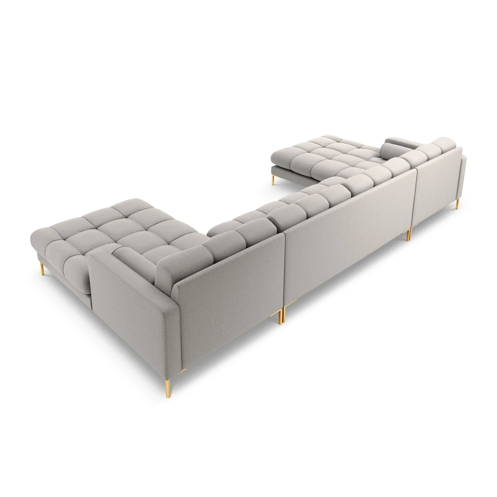 Bali 7-Sitzer Panorama Sofa aus Strukturstoff, 383x185x75 cm - Image 109