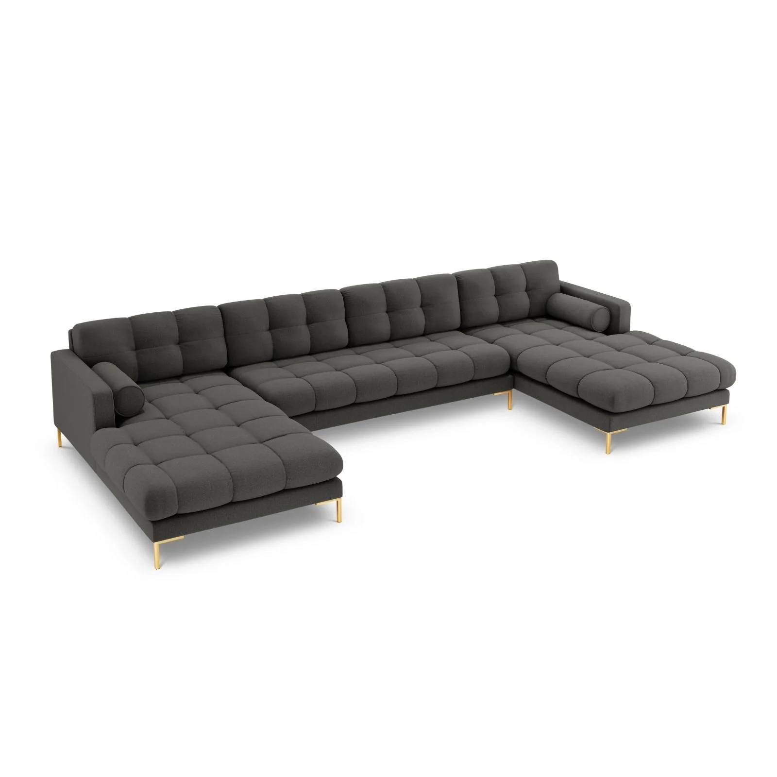 Bali 7-Sitzer Panorama Sofa aus Strukturstoff, 383x185x75 cm - Image 111