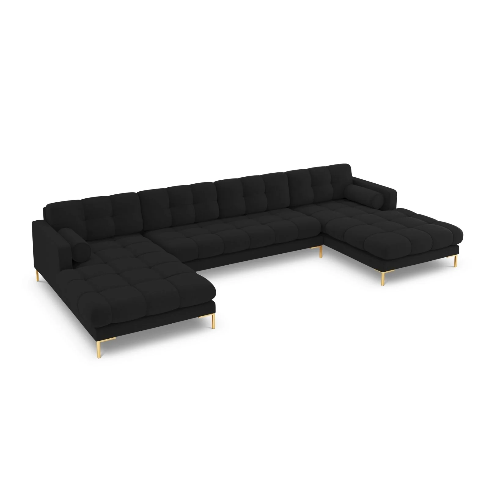 Bali 7-Sitzer Panorama Sofa aus Strukturstoff, 383x185x75 cm - Image 117