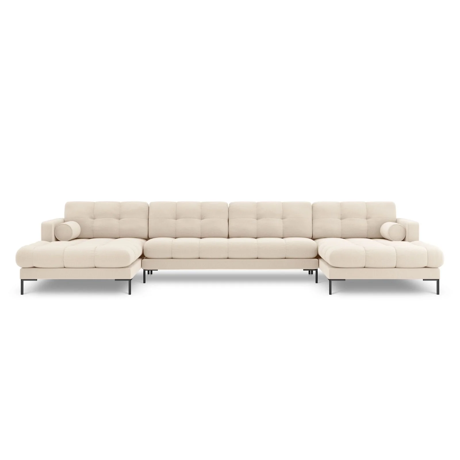 Bali 7-Sitzer Panorama Sofa aus Strukturstoff, 383x185x75 cm - Image 126
