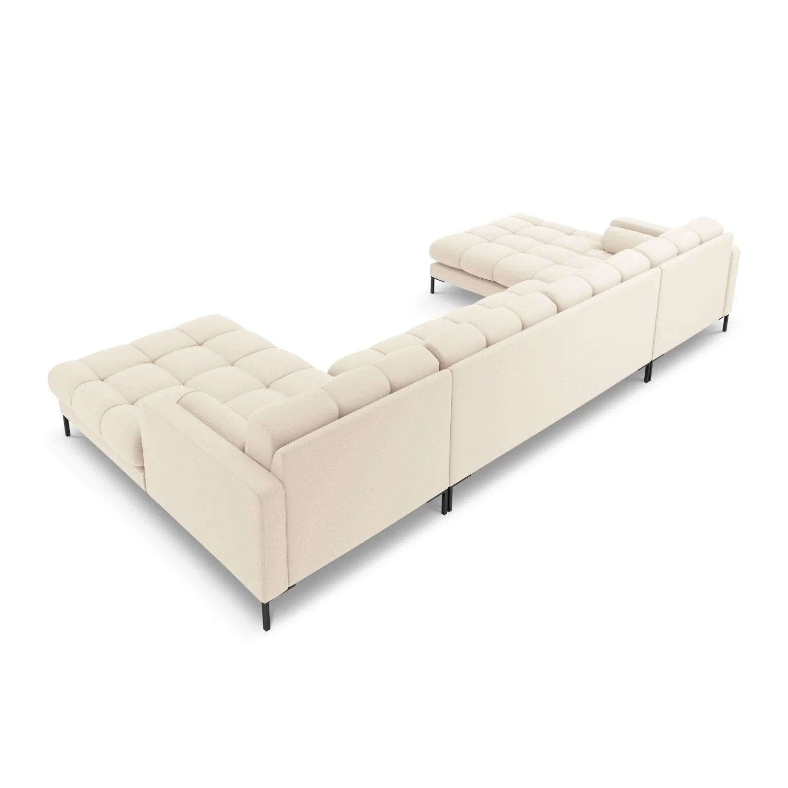 Bali 7-Sitzer Panorama Sofa aus Strukturstoff, 383x185x75 cm - Image 127