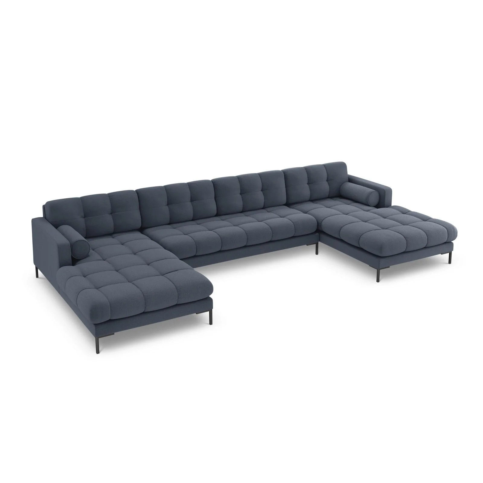 Bali 7-Sitzer Panorama Sofa aus Strukturstoff, 383x185x75 cm - Image 128