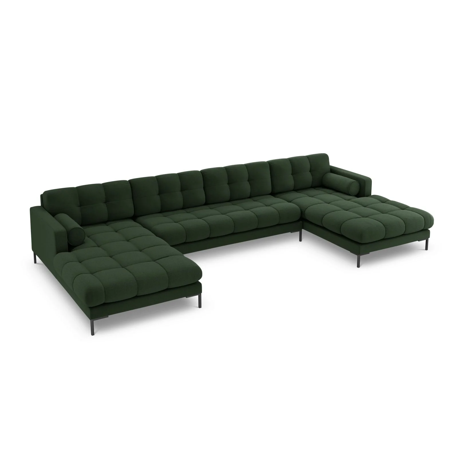 Bali 7-Sitzer Panorama Sofa aus Strukturstoff, 383x185x75 cm - Image 133