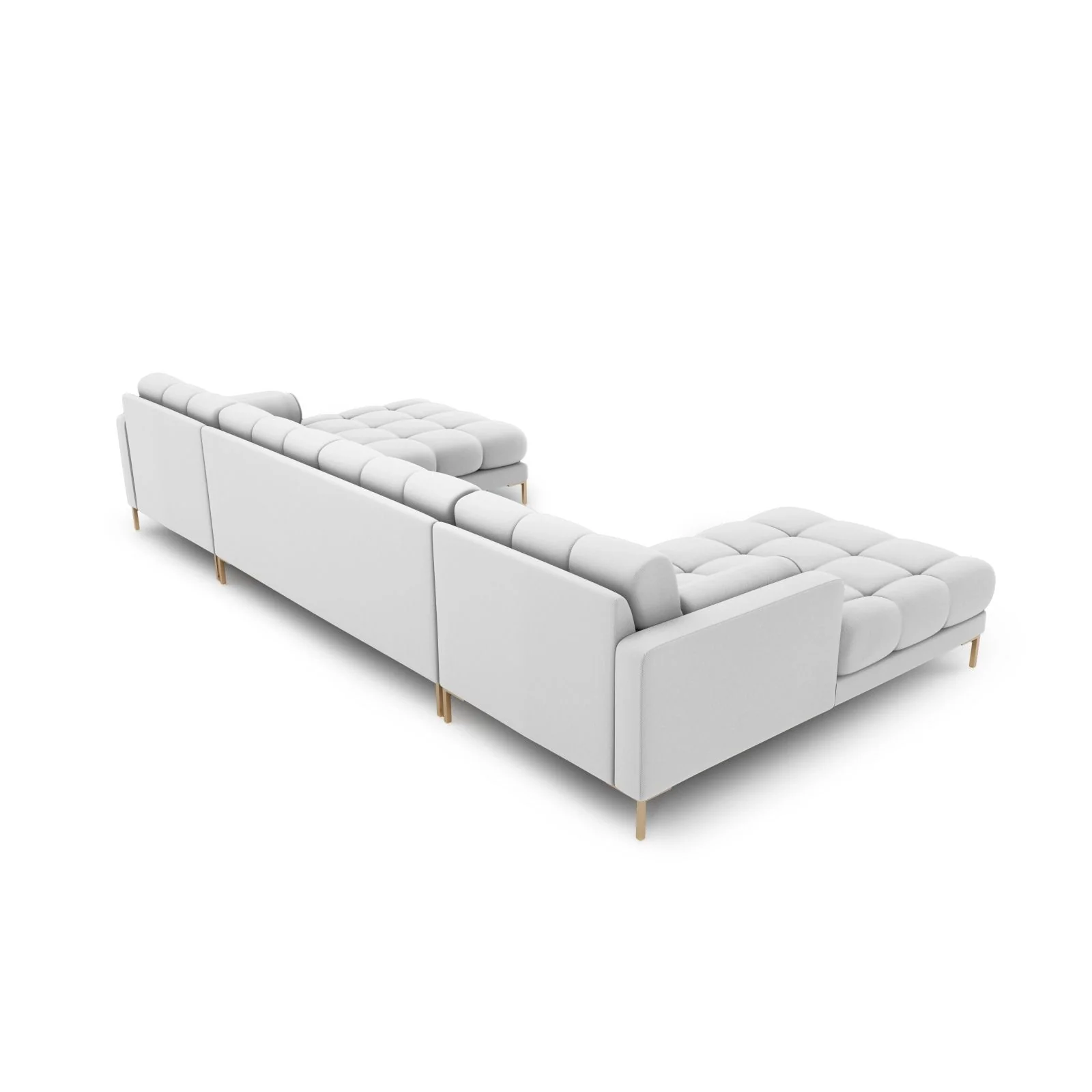 Bali 7-Sitzer Panorama Sofa aus Strukturstoff, 383x185x75 cm - Image 14