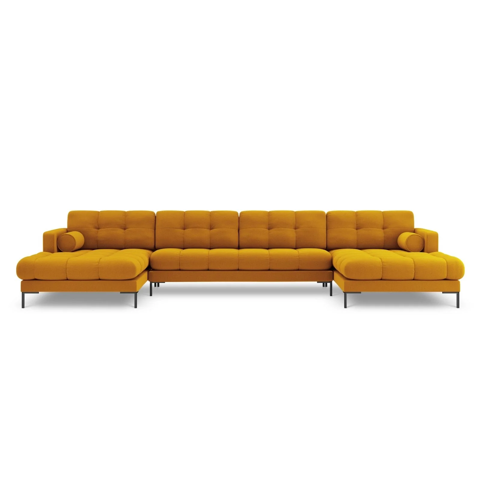 Bali 7-Sitzer Panorama Sofa aus Strukturstoff, 383x185x75 cm - Image 141