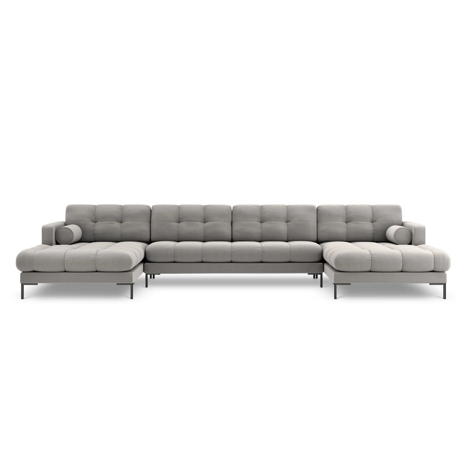 Bali 7-Sitzer Panorama Sofa aus Strukturstoff, 383x185x75 cm - Image 146