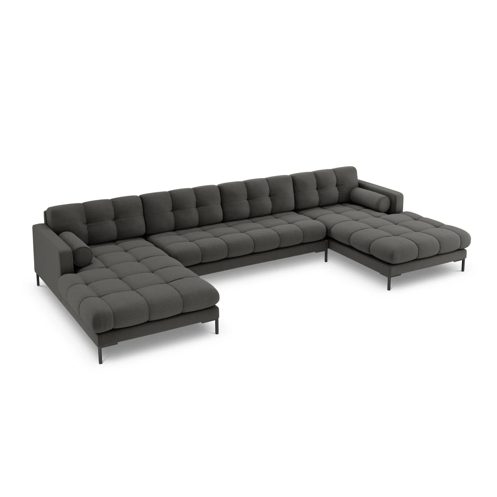 Bali 7-Sitzer Panorama Sofa aus Strukturstoff, 383x185x75 cm - Image 148
