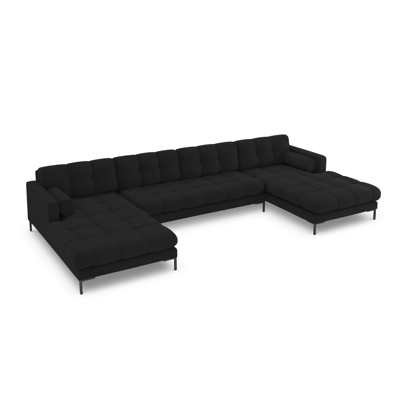 Bali 7-Sitzer Panorama Sofa aus Strukturstoff, 383x185x75 cm - Image 153