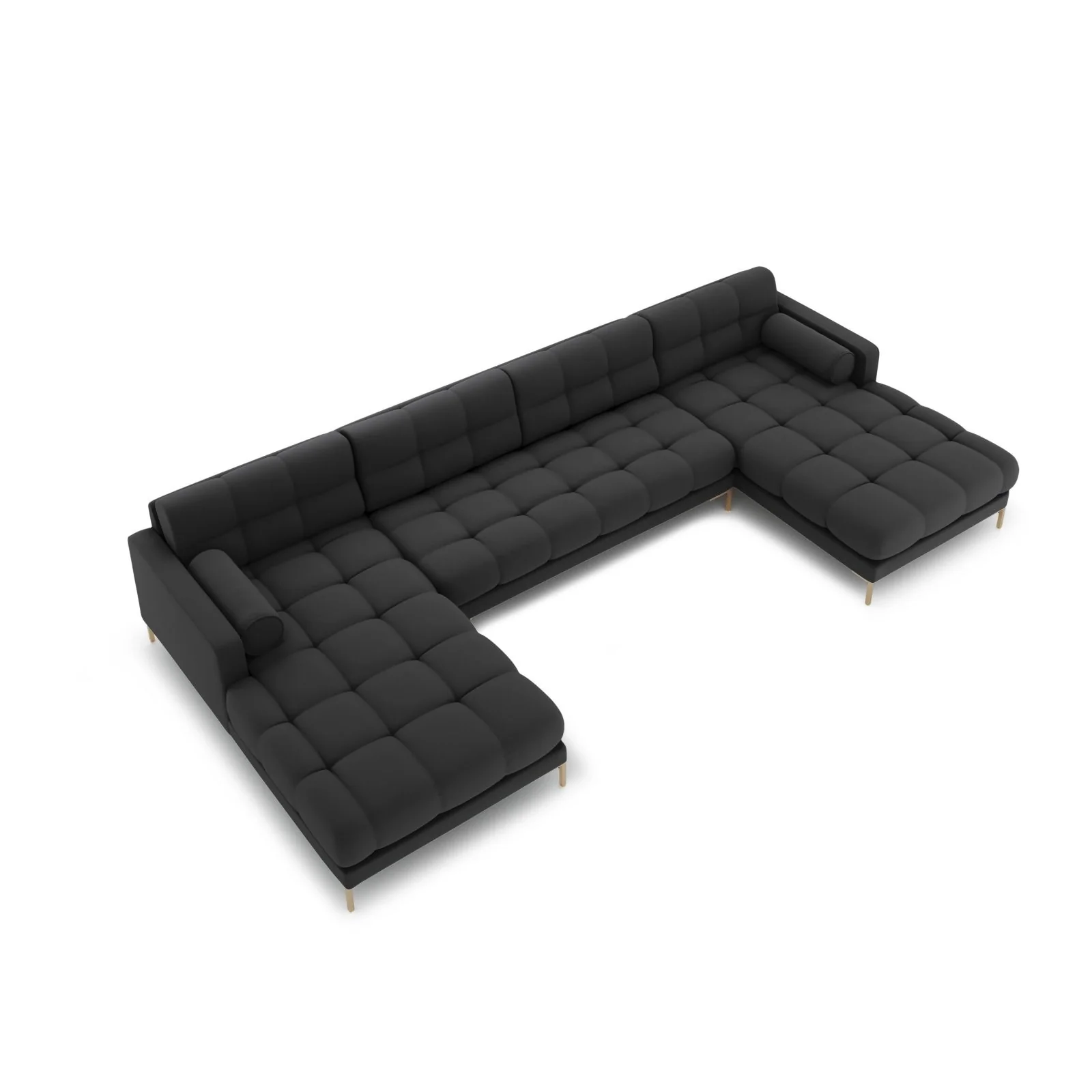 Bali 7-Sitzer Panorama Sofa aus Strukturstoff, 383x185x75 cm - Image 18