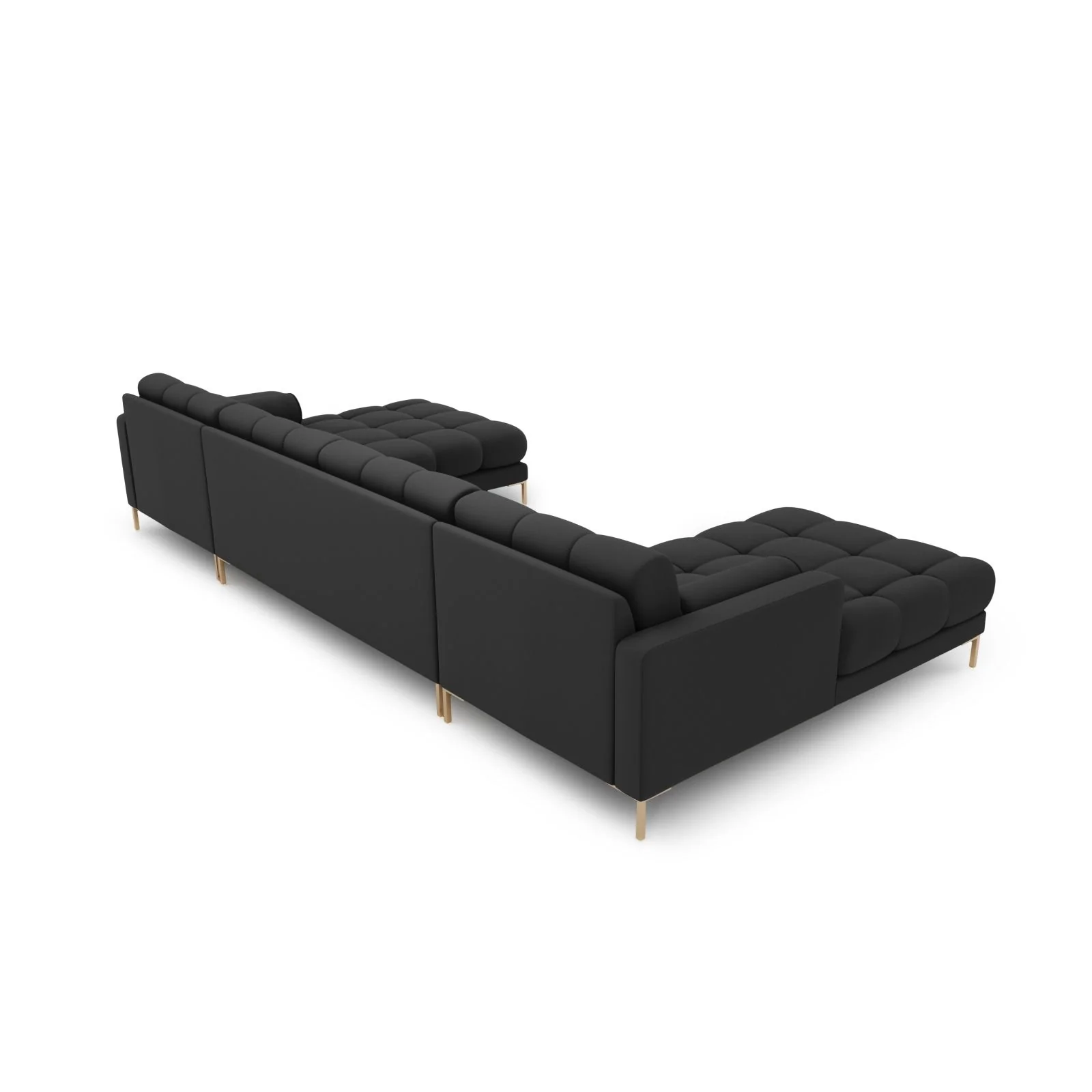 Bali 7-Sitzer Panorama Sofa aus Strukturstoff, 383x185x75 cm - Image 19