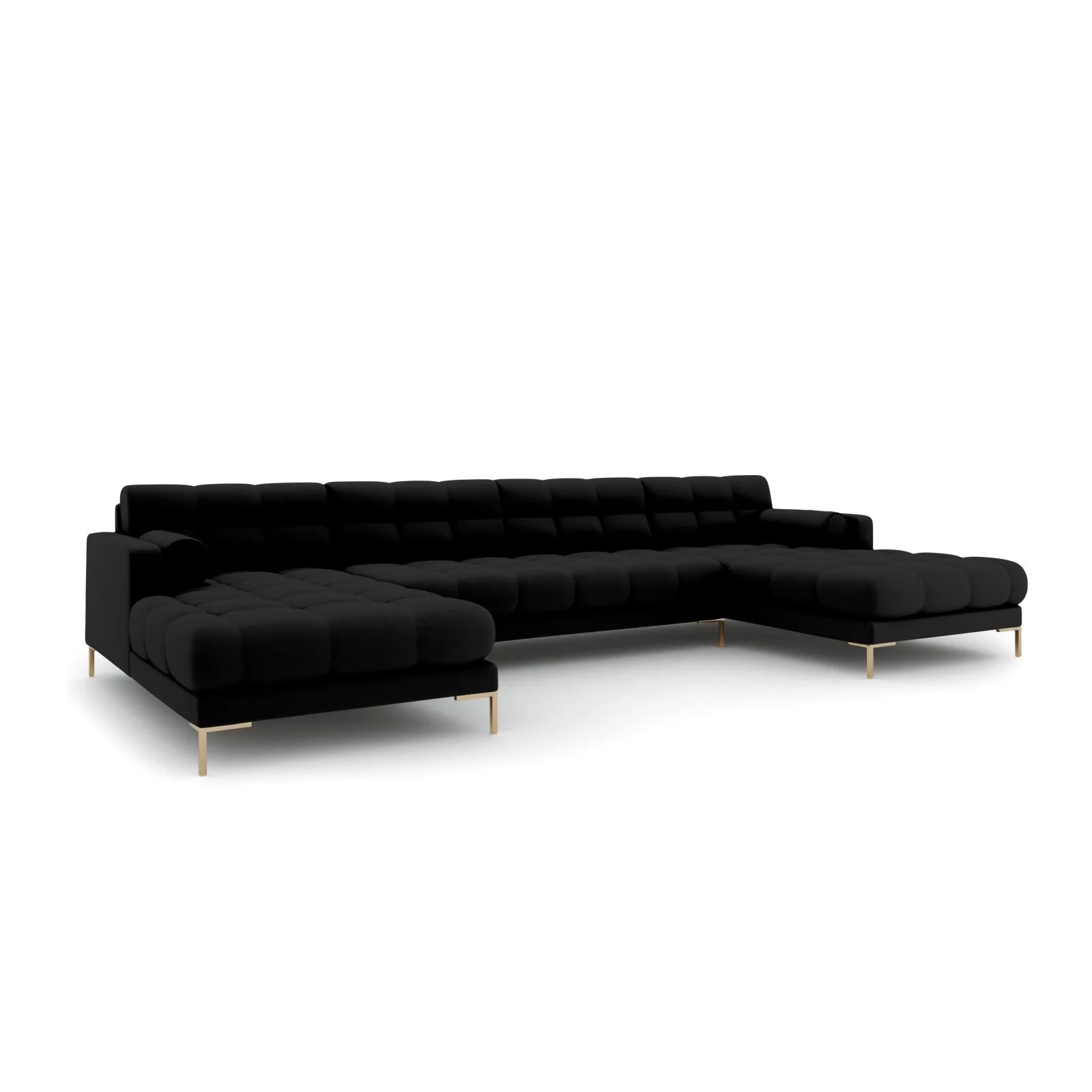 Bali 7-Sitzer Panorama Sofa aus Strukturstoff, 383x185x75 cm - Image 21