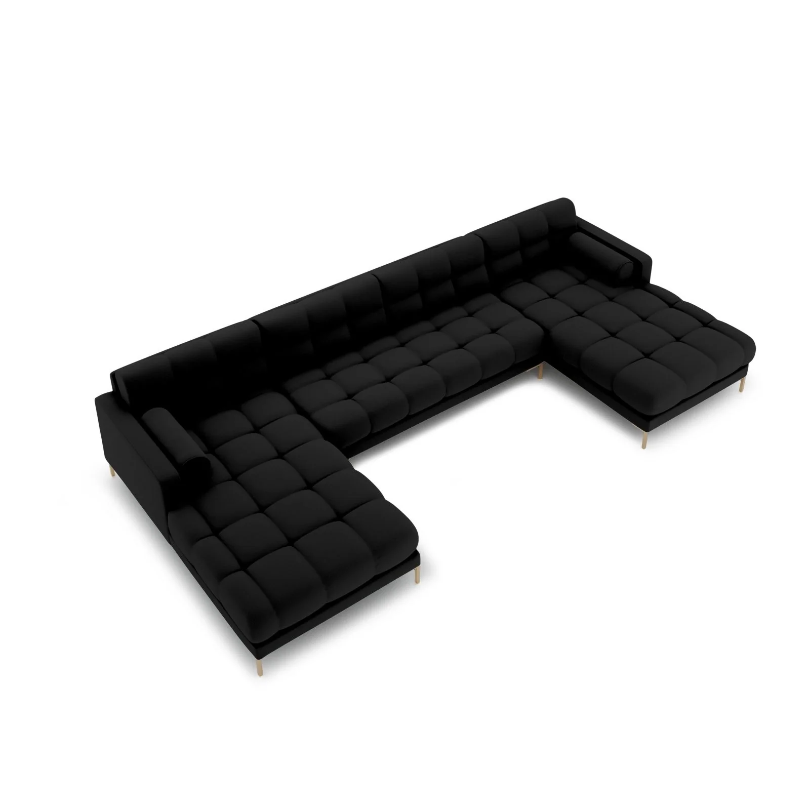 Bali 7-Sitzer Panorama Sofa aus Strukturstoff, 383x185x75 cm - Image 23