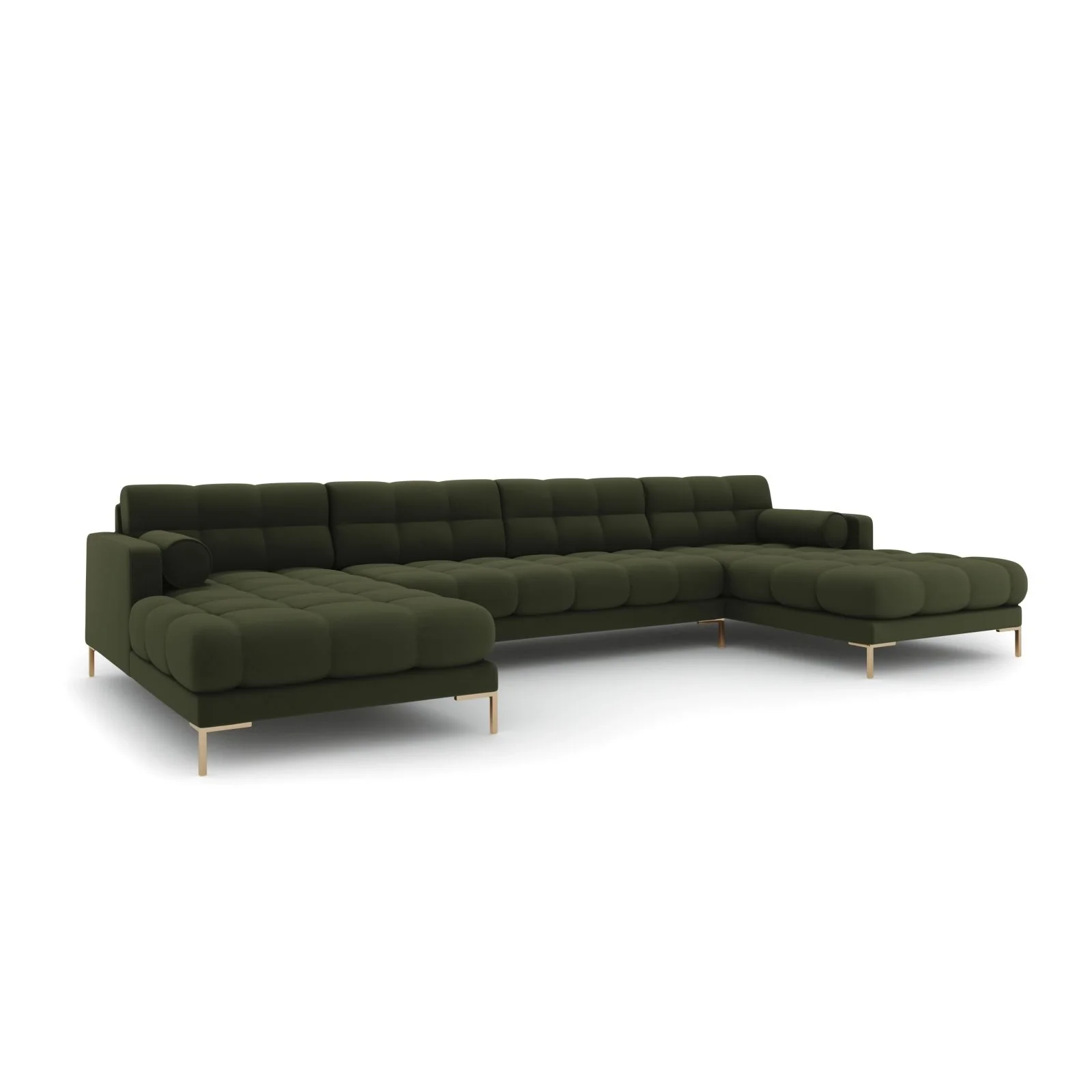 Bali 7-Sitzer Panorama Sofa aus Strukturstoff, 383x185x75 cm - Image 31