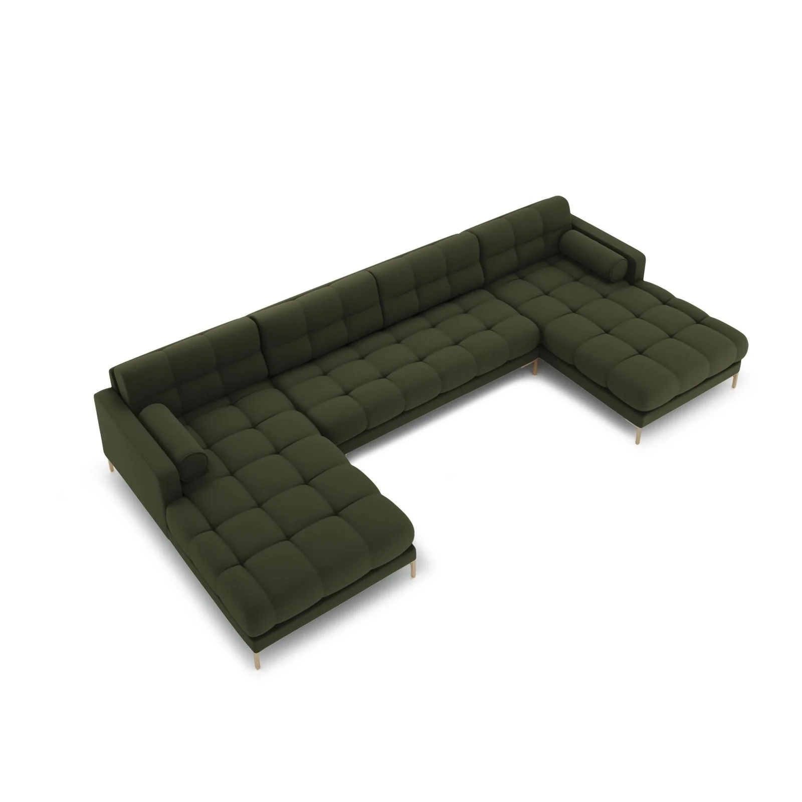 Bali 7-Sitzer Panorama Sofa aus Strukturstoff, 383x185x75 cm - Image 33