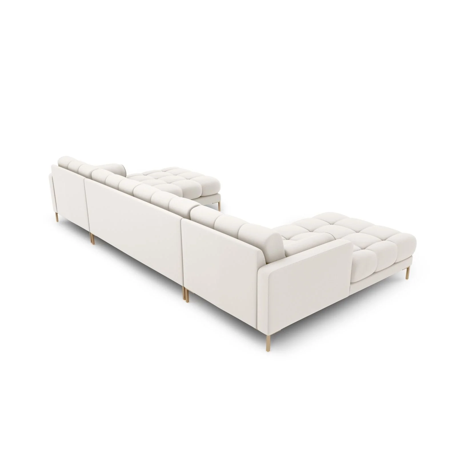 Bali 7-Sitzer Panorama Sofa aus Strukturstoff, 383x185x75 cm - Image 4