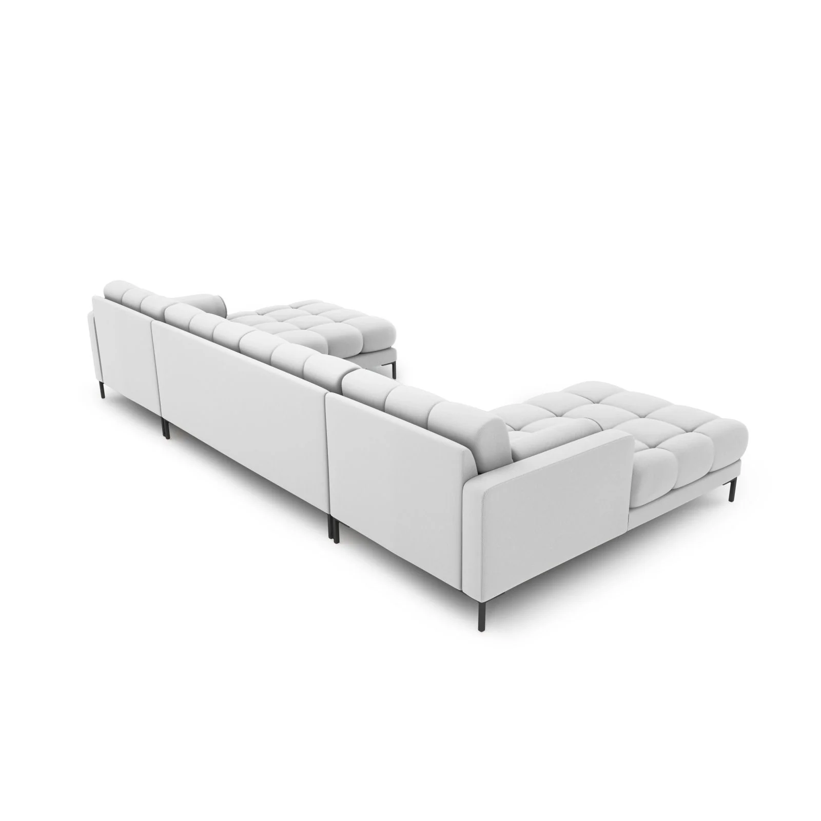 Bali 7-Sitzer Panorama Sofa aus Strukturstoff, 383x185x75 cm - Image 54