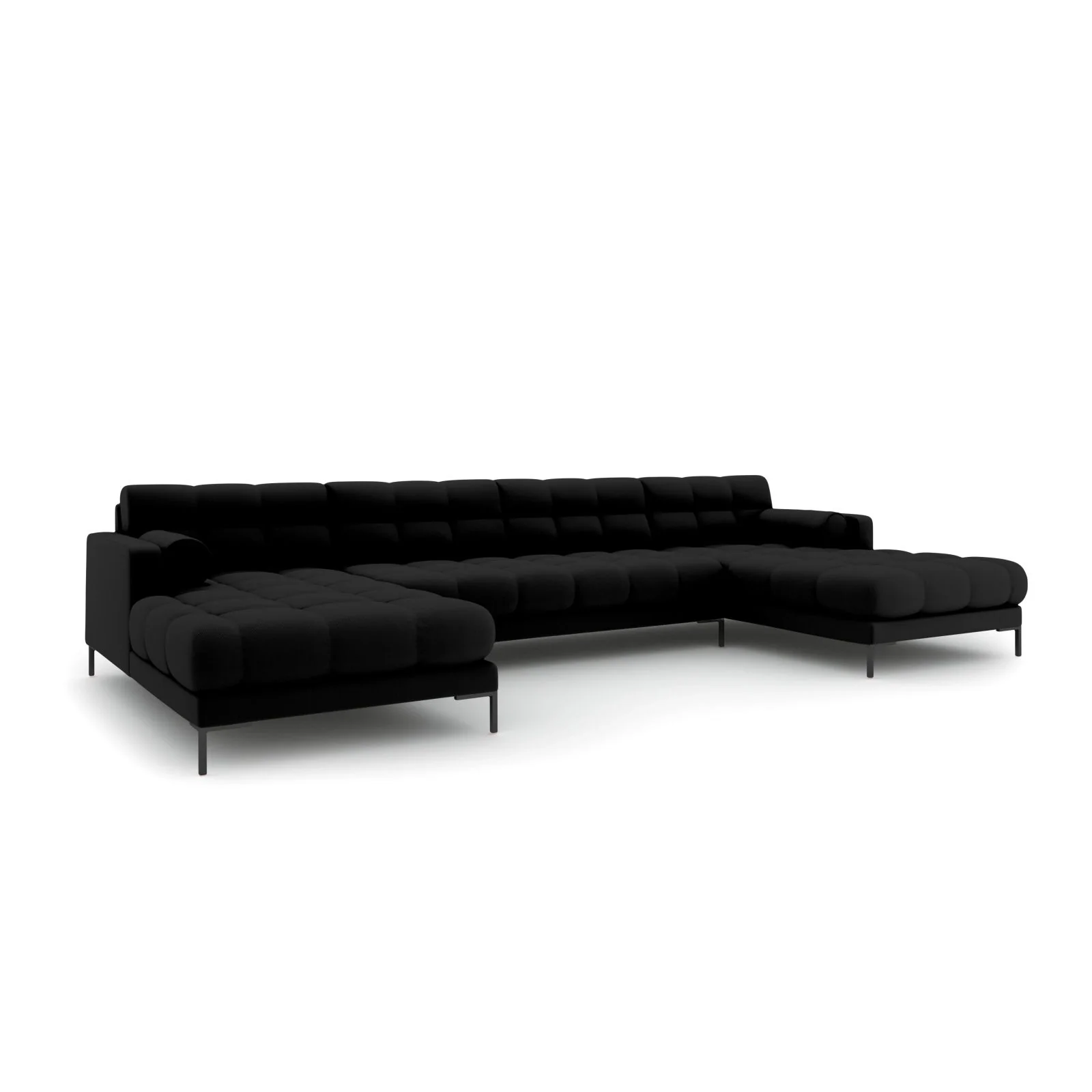 Bali 7-Sitzer Panorama Sofa aus Strukturstoff, 383x185x75 cm - Image 61