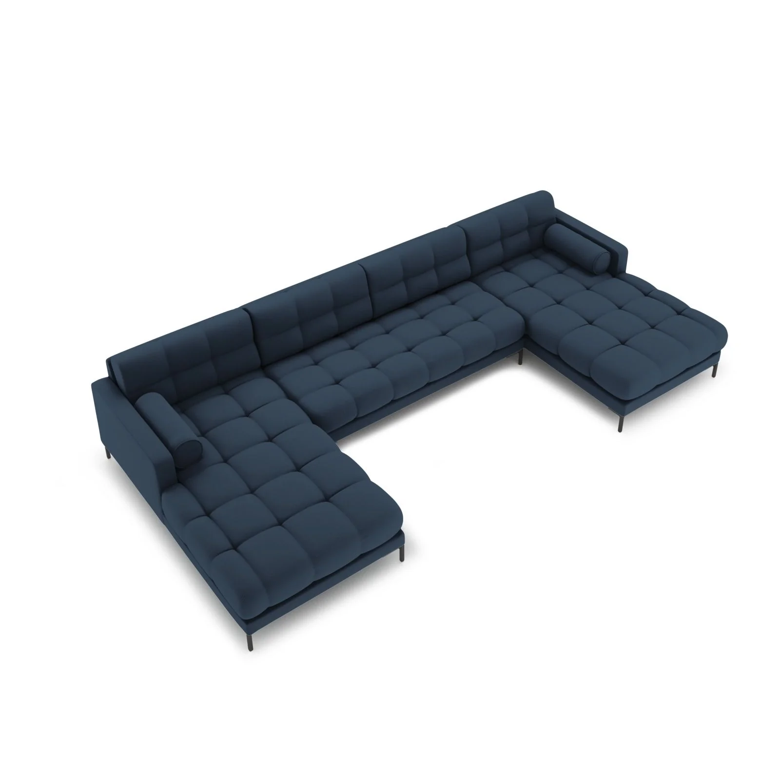 Bali 7-Sitzer Panorama Sofa aus Strukturstoff, 383x185x75 cm - Image 68