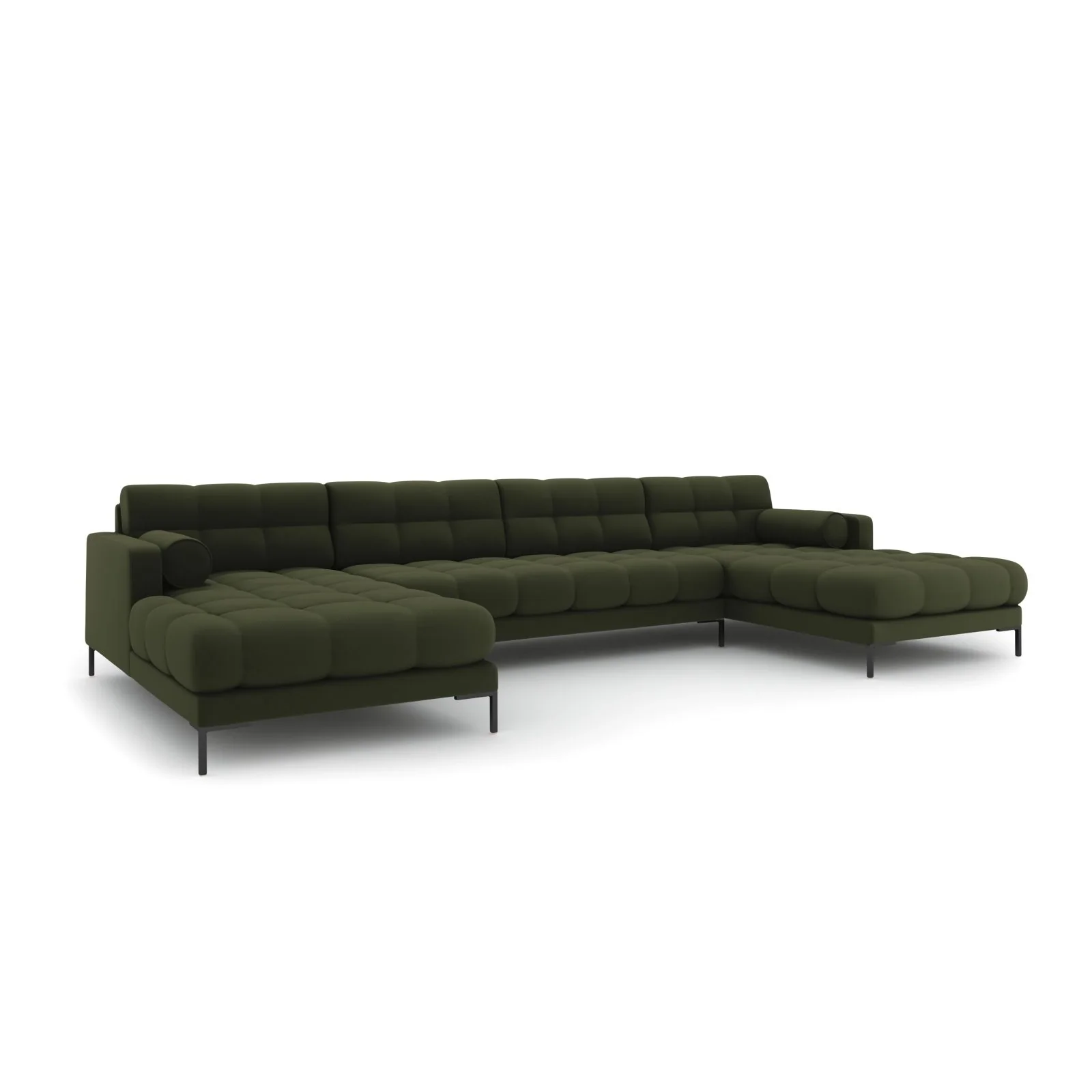 Bali 7-Sitzer Panorama Sofa aus Strukturstoff, 383x185x75 cm - Image 71