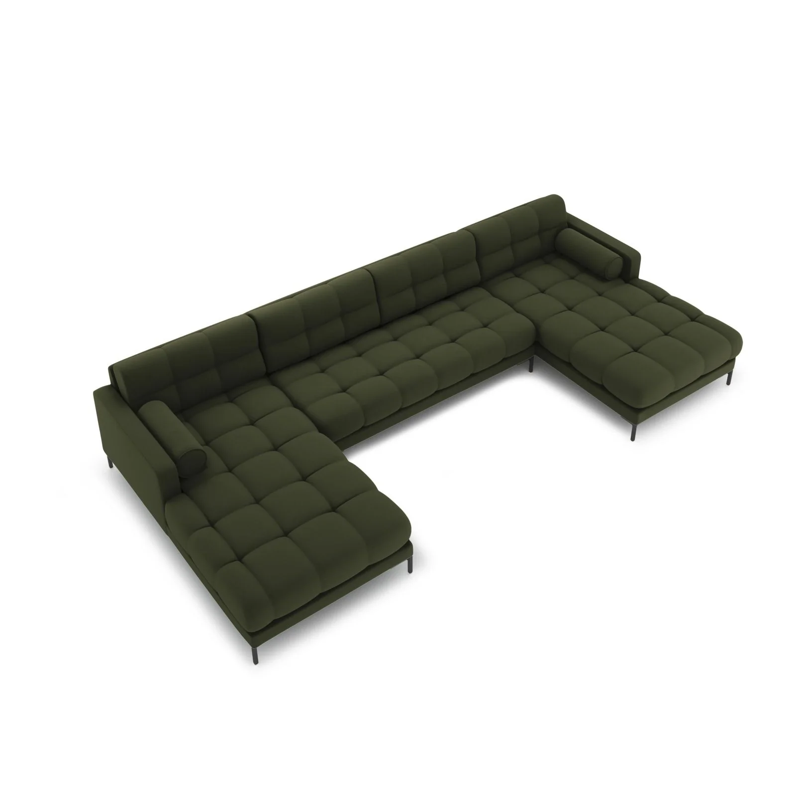 Bali 7-Sitzer Panorama Sofa aus Strukturstoff, 383x185x75 cm - Image 73