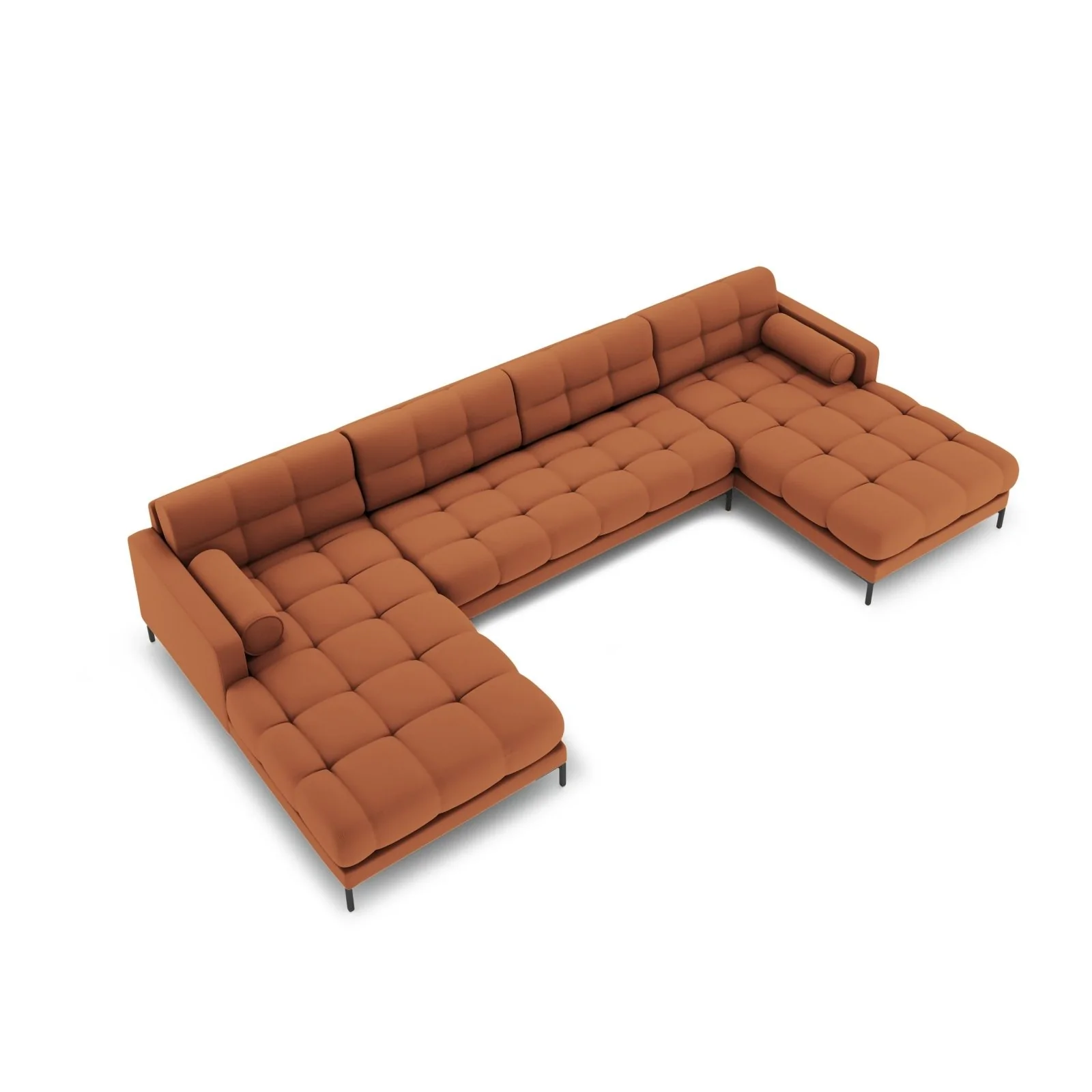 Bali 7-Sitzer Panorama Sofa aus Strukturstoff, 383x185x75 cm - Image 78