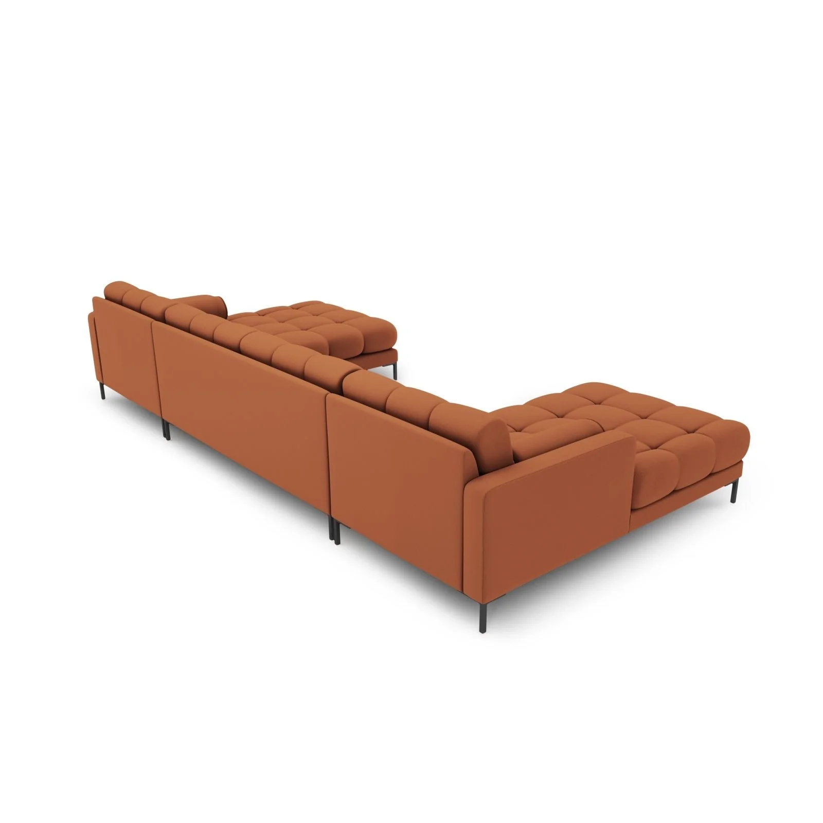 Bali 7-Sitzer Panorama Sofa aus Strukturstoff, 383x185x75 cm - Image 79