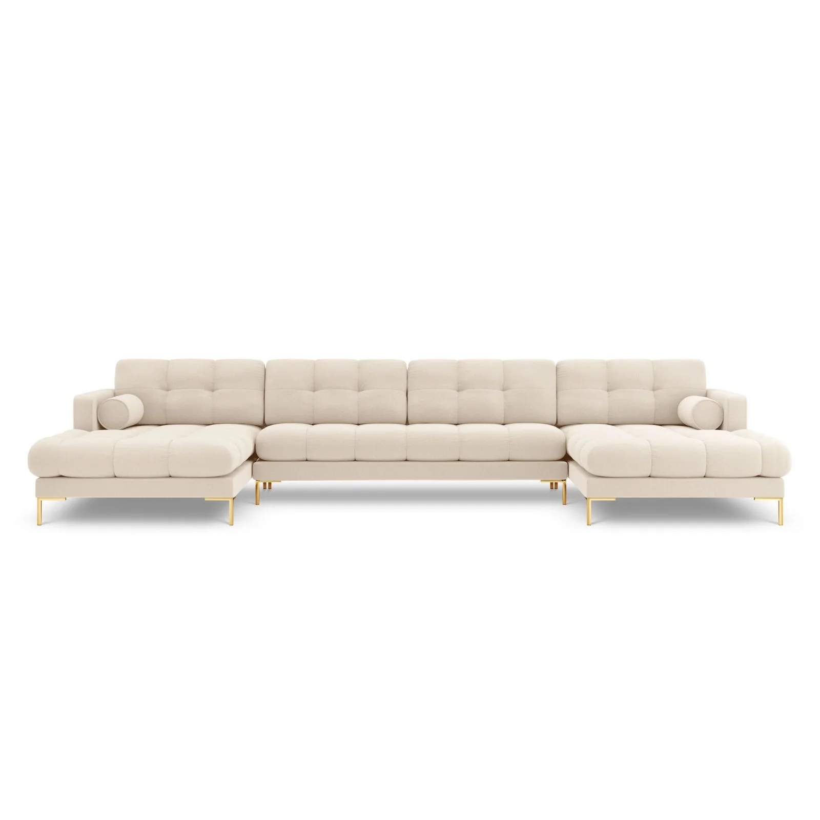 Bali 7-Sitzer Panorama Sofa aus Strukturstoff, 383x185x75 cm - Image 84