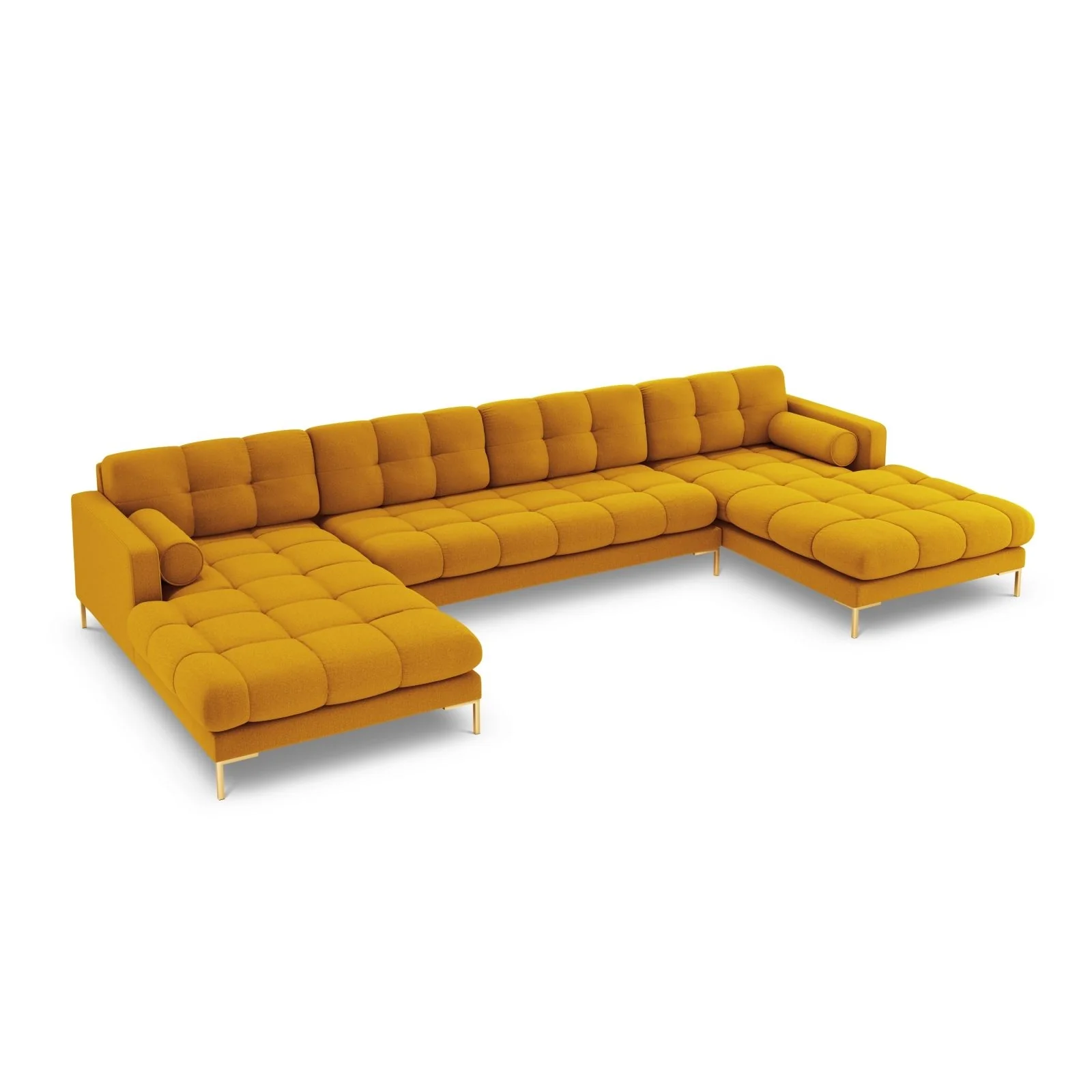 Bali 7-Sitzer Panorama Sofa aus Strukturstoff, 383x185x75 cm - Image 99