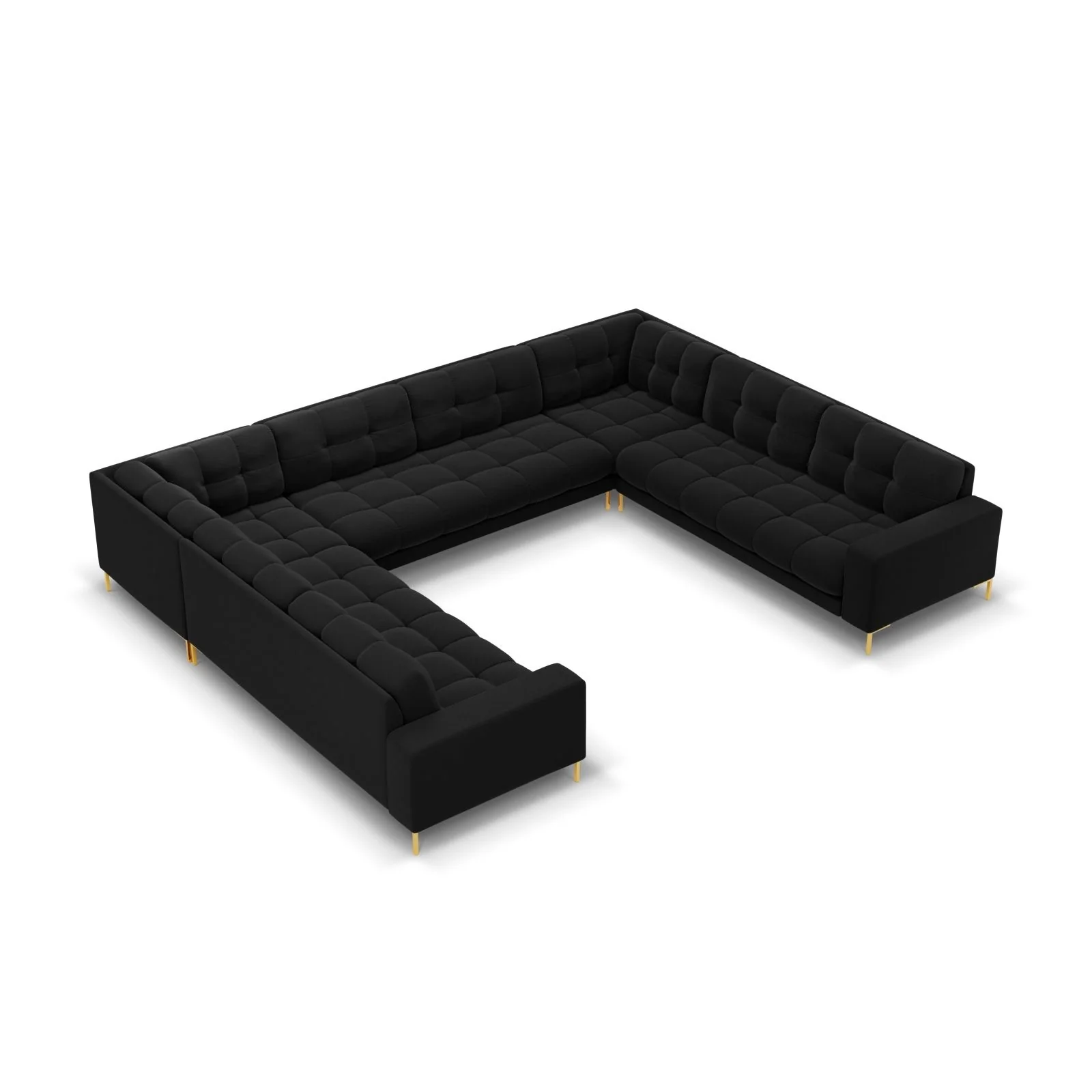 Bali 9-Sitzer Panorama Sofa aus Samt oder Strukturstoff, 327x256x75 cm - Image 107