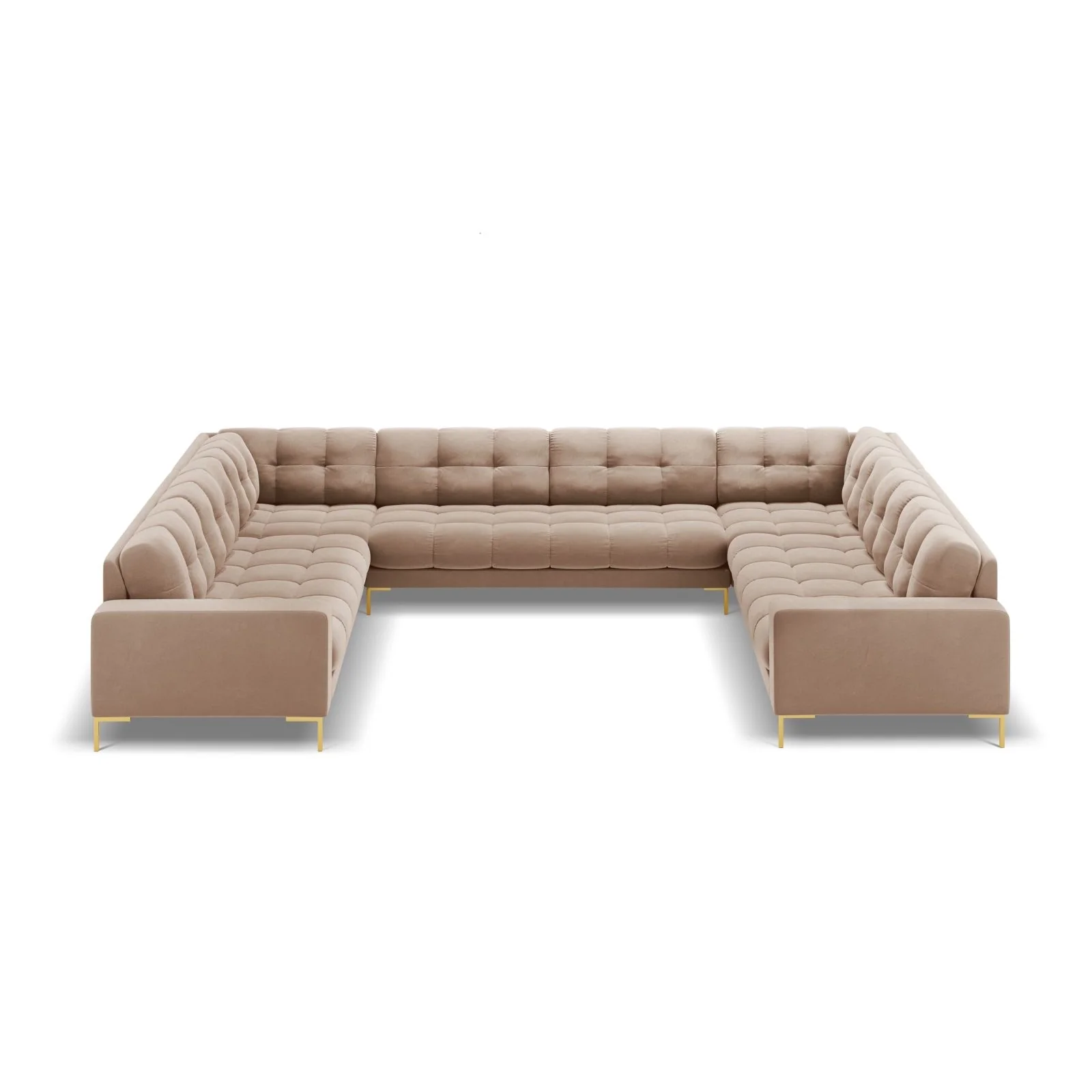 Bali 9-Sitzer Panorama Sofa aus Samt oder Strukturstoff, 327x256x75 cm - Image 111