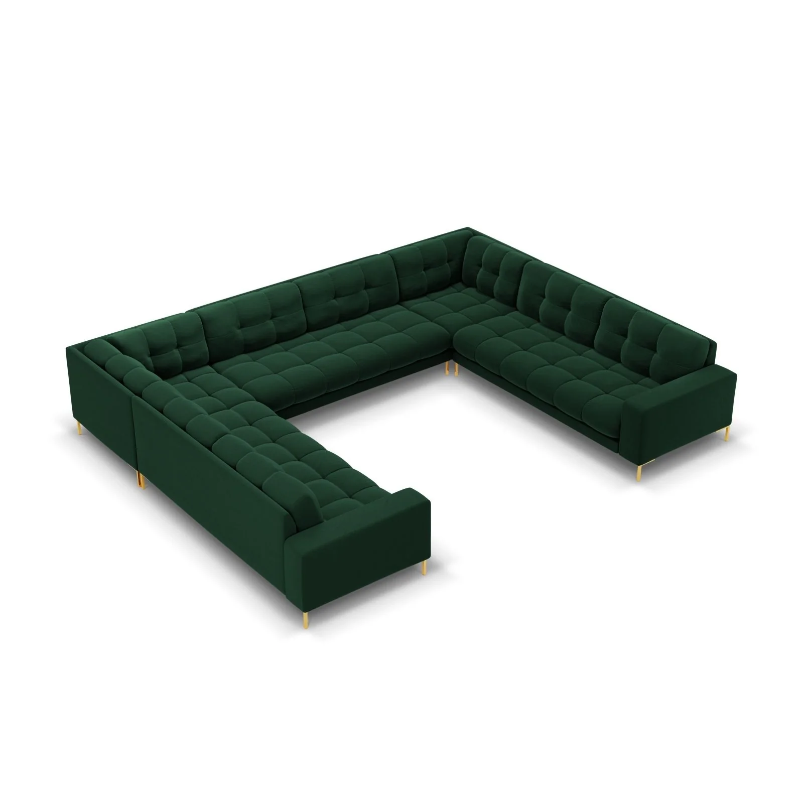 Bali 9-Sitzer Panorama Sofa aus Samt oder Strukturstoff, 327x256x75 cm - Image 137