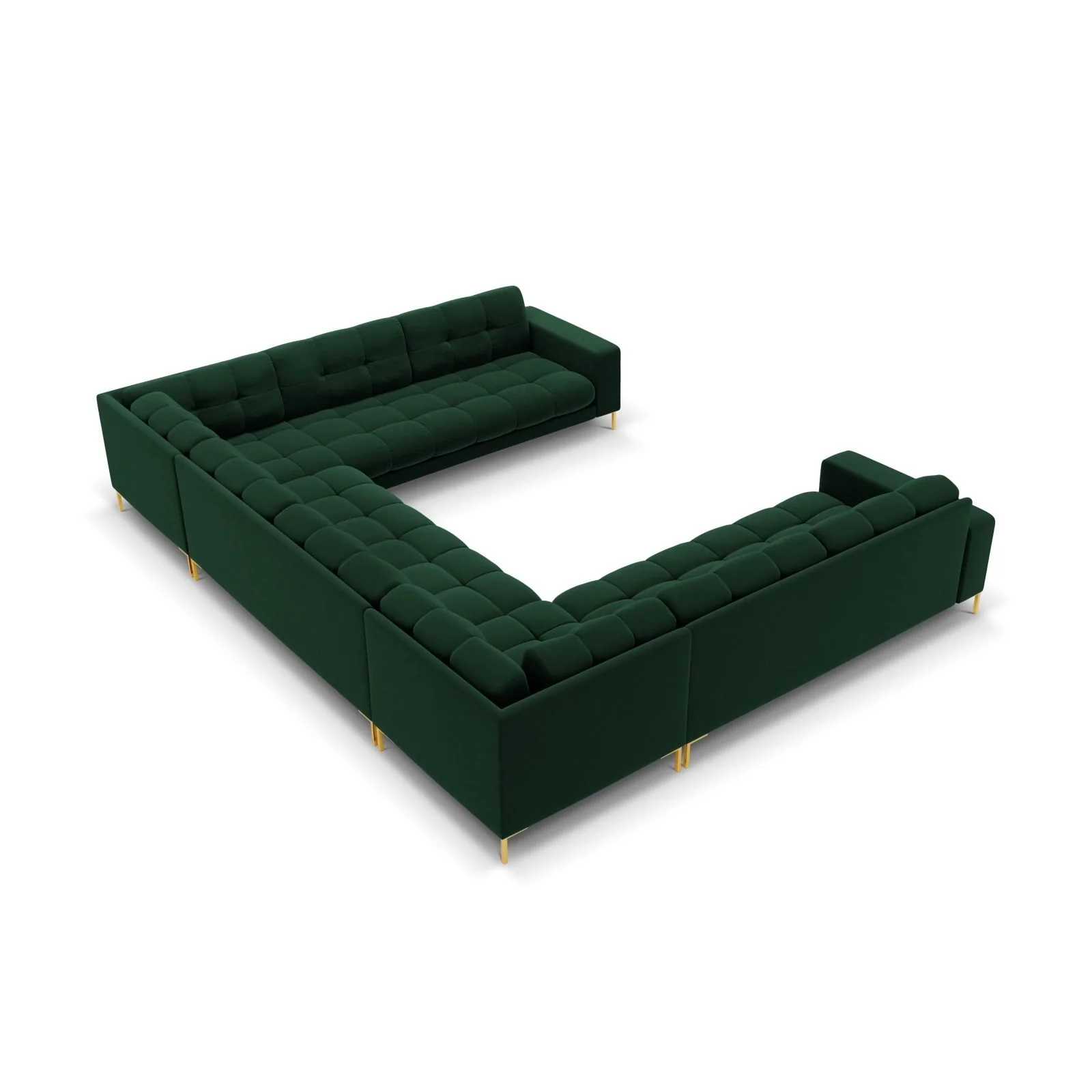 Bali 9-Sitzer Panorama Sofa aus Samt oder Strukturstoff, 327x256x75 cm - Image 138
