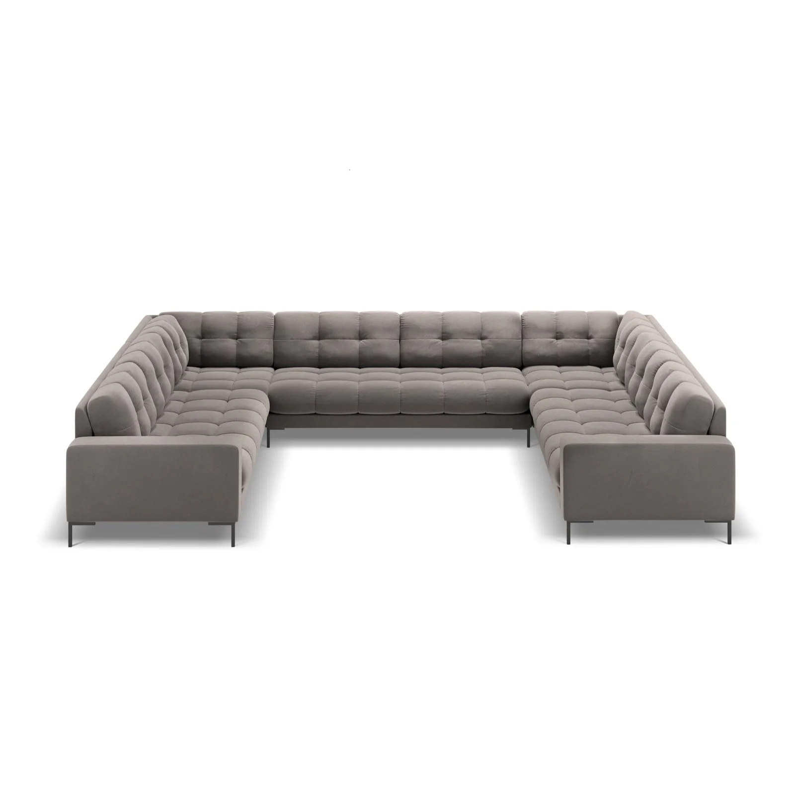Bali 9-Sitzer Panorama Sofa aus Samt oder Strukturstoff, 327x256x75 cm - Image 171