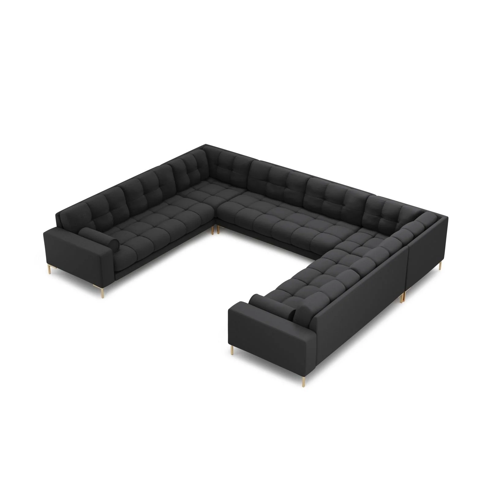 Bali 9-Sitzer Panorama Sofa aus Samt oder Strukturstoff, 327x256x75 cm - Image 18