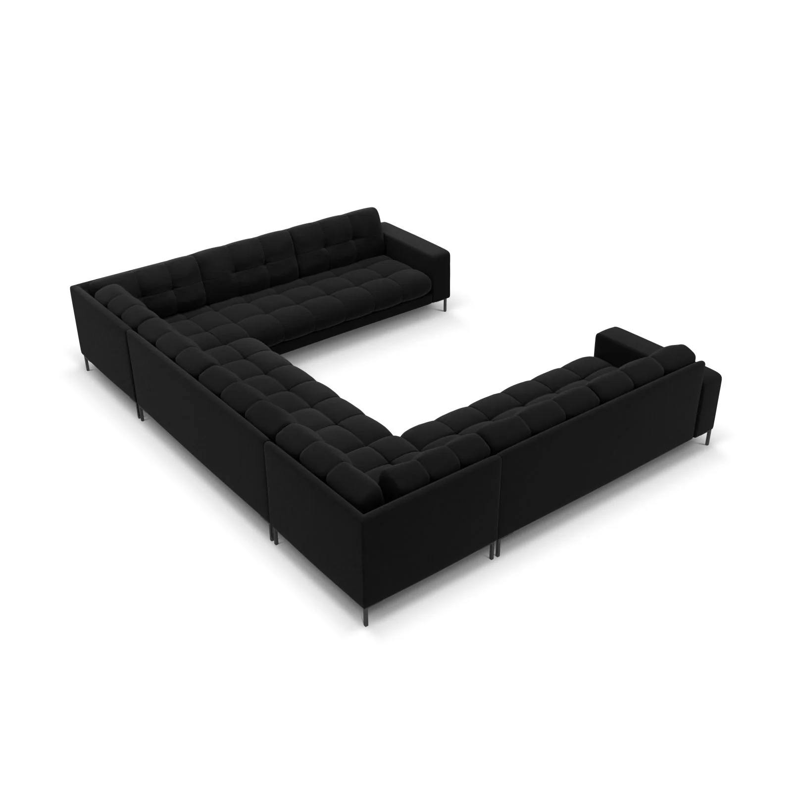 Bali 9-Sitzer Panorama Sofa aus Samt oder Strukturstoff, 327x256x75 cm - Image 186
