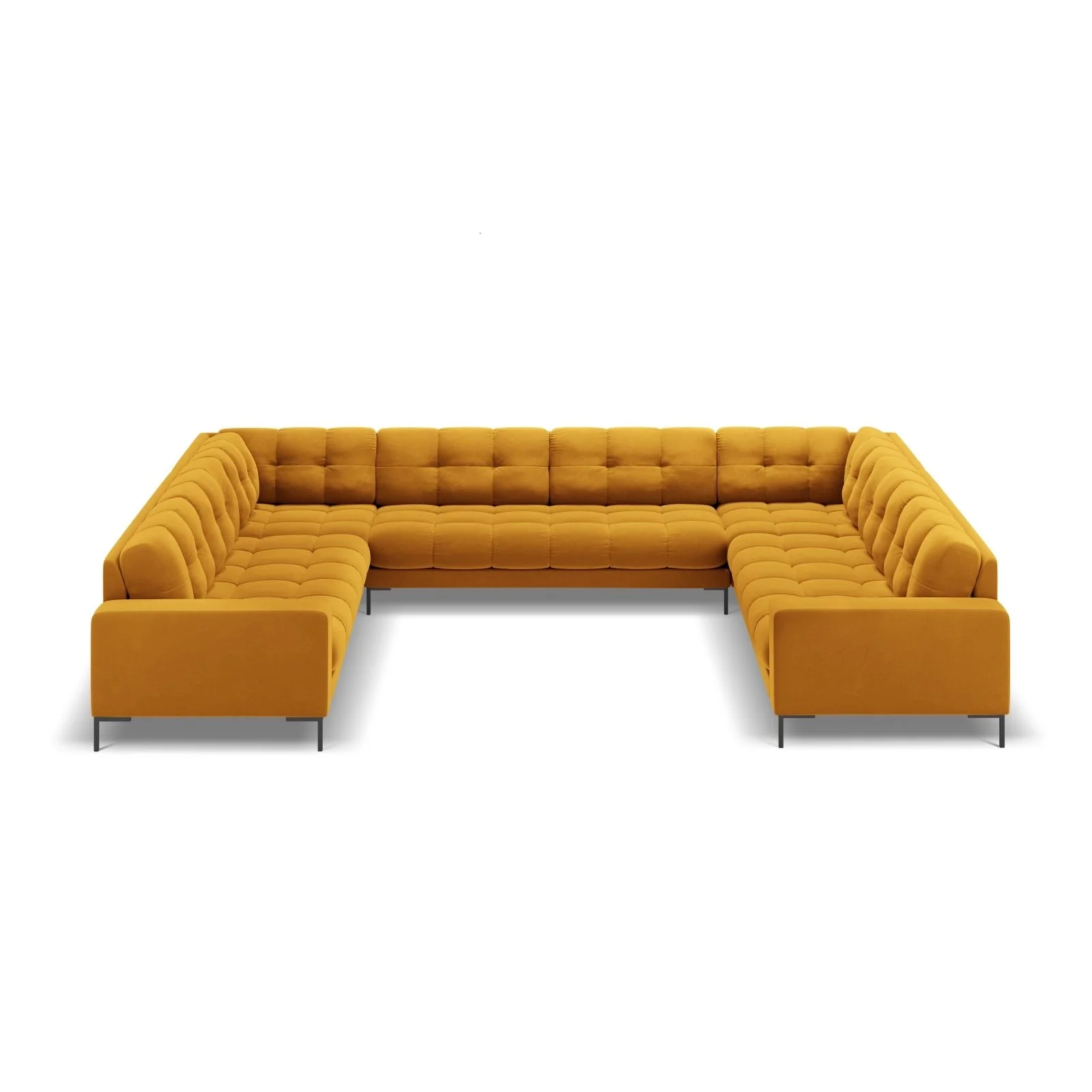 Bali 9-Sitzer Panorama Sofa aus Samt oder Strukturstoff, 327x256x75 cm - Image 207